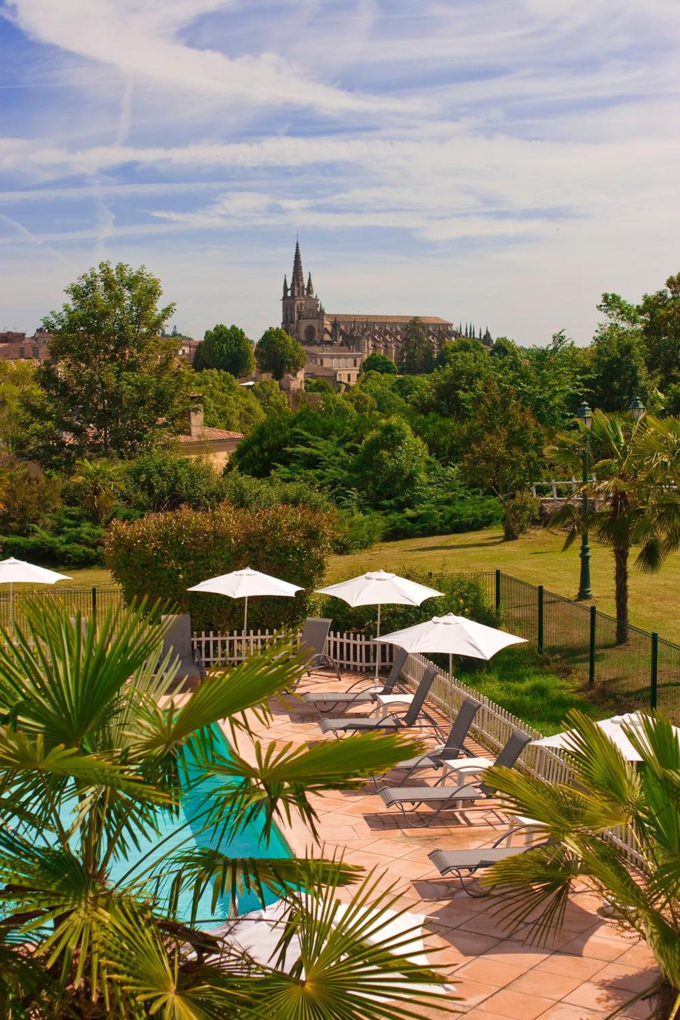 Logis Hotels- Hotel Et Restaurant Domaine De Fompeyre Bazas Exteriör bild