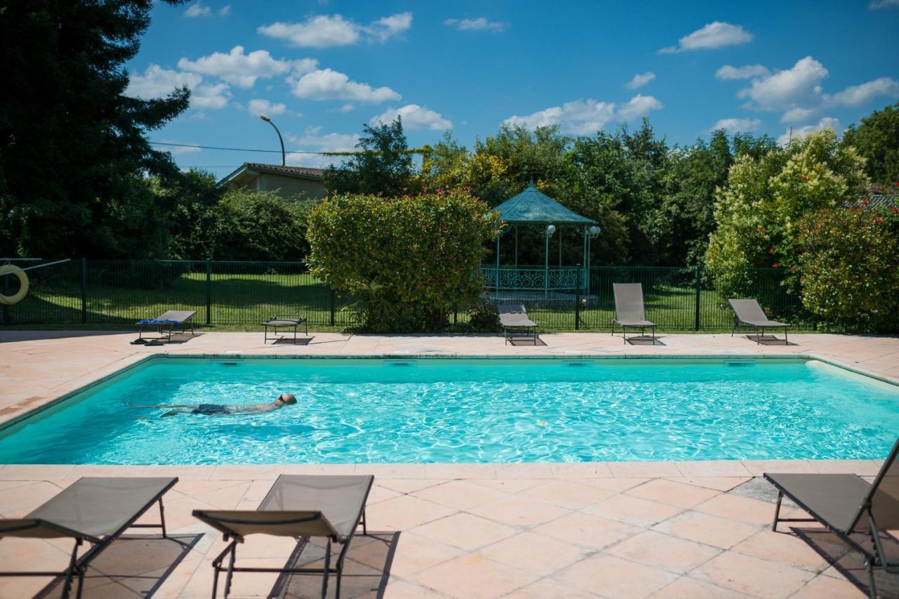 Logis Hotels- Hotel Et Restaurant Domaine De Fompeyre Bazas Exteriör bild